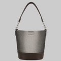 Chrisbella Canvas Bucket Bag with Leather Base & Detachable Strap for Women in Pakistan