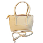 Cream Structured Tote Handbag – Dual Handle & Crossbody Strap by Meraki by Emaan Pakistan