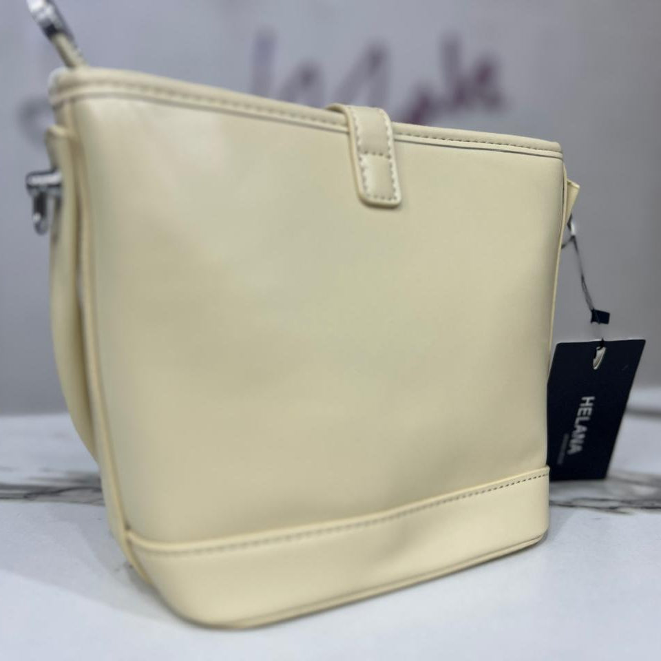 Elegant Cream Shoulder Handbag for Women in Pakistan - Back View