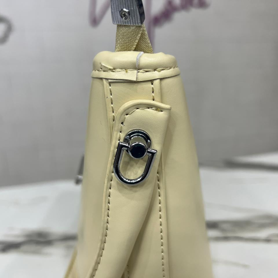 Elegant Cream Shoulder Handbag for Women in Pakistan - Side View
