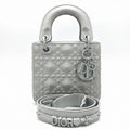 Grey Cannage Quilted Mini Handbag with Branded Strap for Women in Pakistan