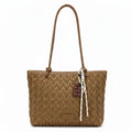 Chevron quilted tote bag for women taupe colour Pakistan – Meraki by Emaan