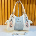 Elegant Textured Top Handle Handbag for Women