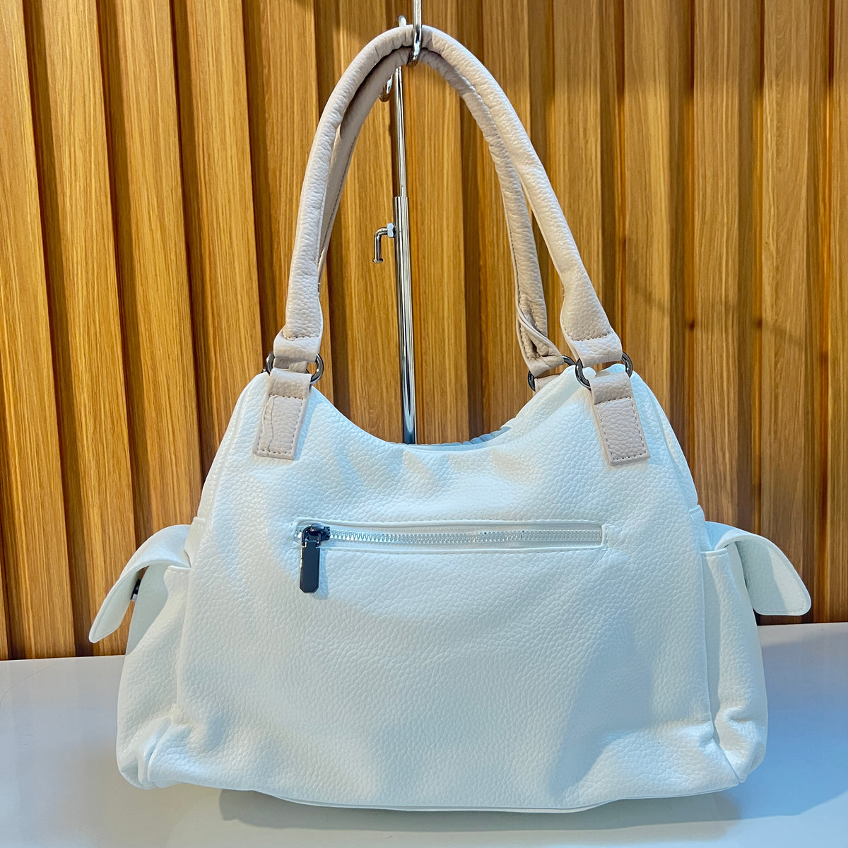 Elegant Textured Top Handle Handbag for Women