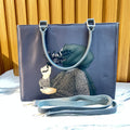 Ladies Fancy Canvas Bag – Elegant Party Bag by Meraki by Emaan Pakistan-Front View with belt