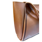 Ladies Tan Tote Shoulder Bag – Spacious Everyday Bag by Meraki by Emaan Pakistan - Side view